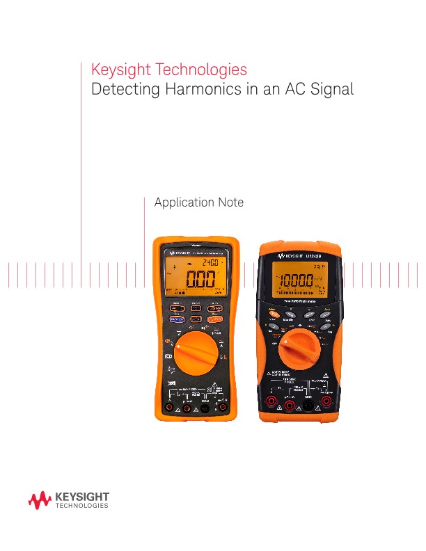 How to Find Harmonics in an AC Signal PDF Asset Page Keysight